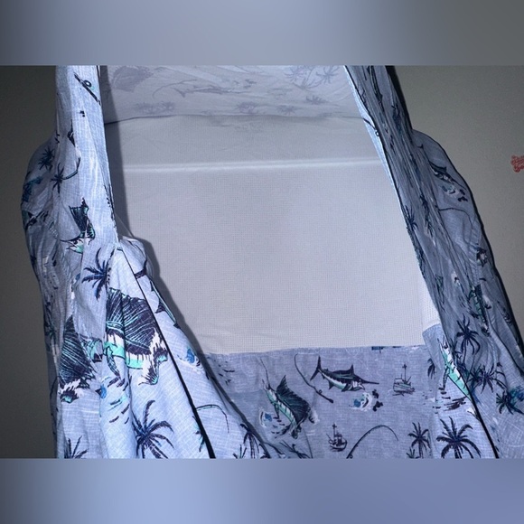 NEW IZOD Saltwater Classic-Fit Performance Beach Button-Down Shirt Men’s XXL - Picture 10 of 11